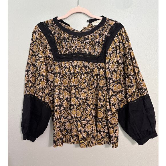 Anthropologie Cleobella Rafia Lace Blouse - Picture 2 of 4